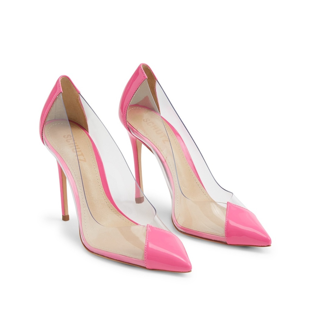 Schutz Cendi Pump- Barbie neon pink NIB  size 36